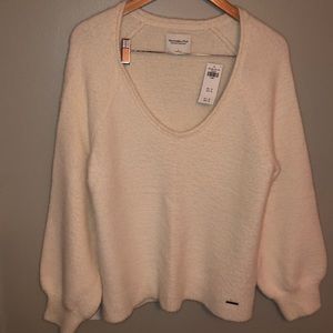 Ivory bell sleeved sweater